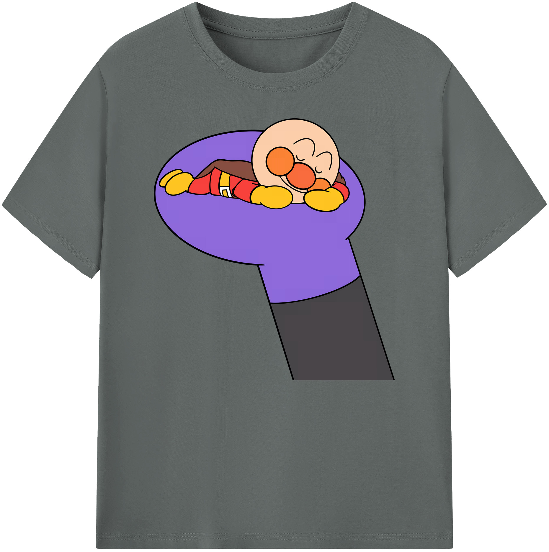 （画像用） アンパンマン Anpanman 綿100％ メンズ半袖Tシャツ｜肌触りやわらか＆通気性